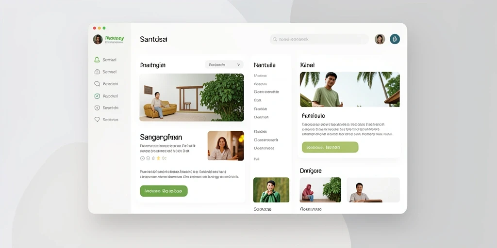 Tampilan beranda aplikasi IRAMATOGEL yang menarik dan user-friendly.