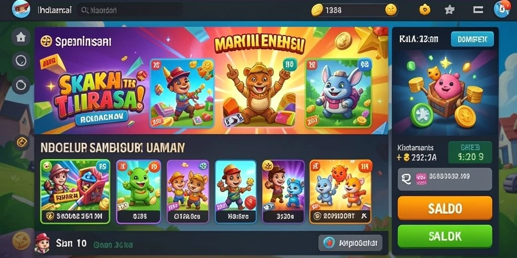 Tampilan awal aplikasi MDG188 yang menarik.