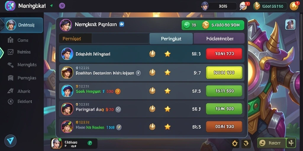 Tampilan menu utama yang menarik dan intuitif.