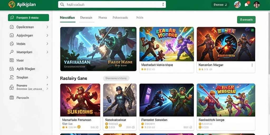 Tampilan karakter yang beragam dan menarik.