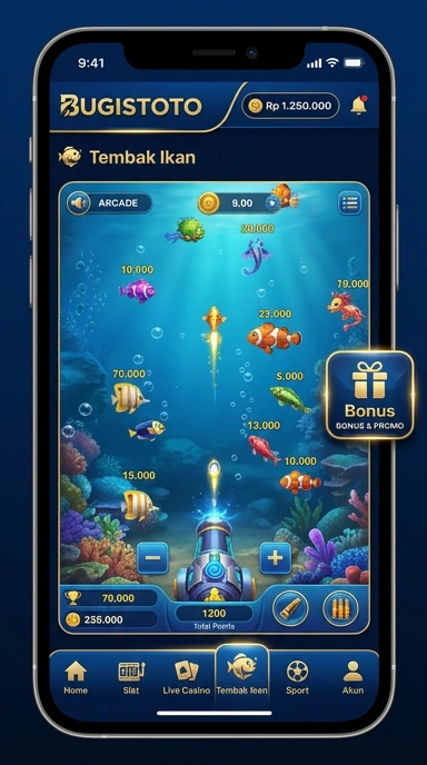 Cuplikan layar menu unduhan bugistoto untuk perangkat Android